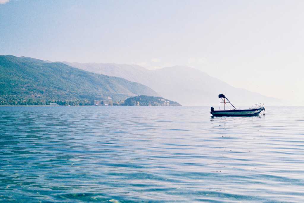 Boat on Lake Ohrid